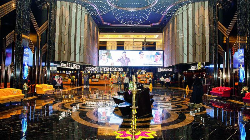 A panoramic view of AMB Cinemas