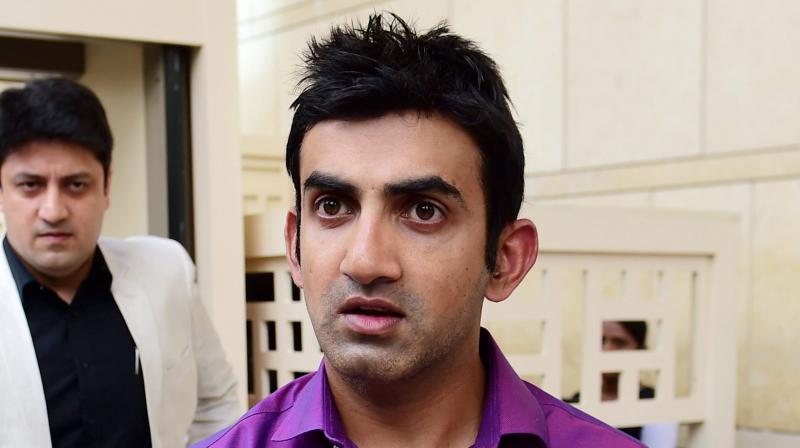 Gautam Gambhir was reportedly involved in an ugly confrontation with Delhi chief coach KP Bhaskar. (Photo: PTI)