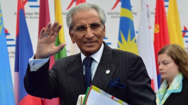 Special Assistant to the Prime Minister on Foreign Affairs Syed Tariq Fatemi (Photo: AFP)
