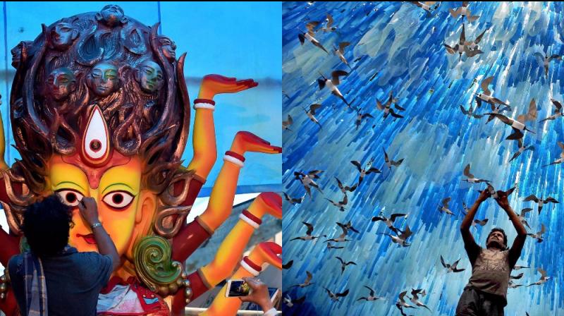 Durga Puja 2017: Nation gears to celebrate with theatrical and colourful pandals
