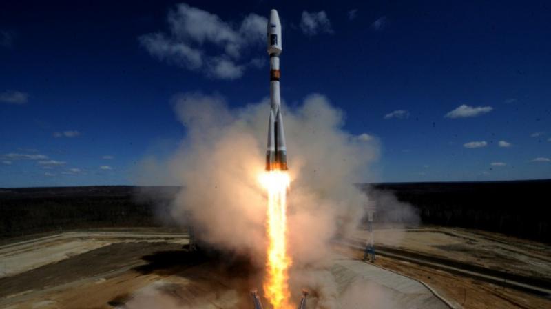 A Russian Soyuz 2-1A rocket -- like the one seen in this file photo taken on April 28, 2016 -- launched 73 satellites into orbit on Friday. (Photo: AFP)
