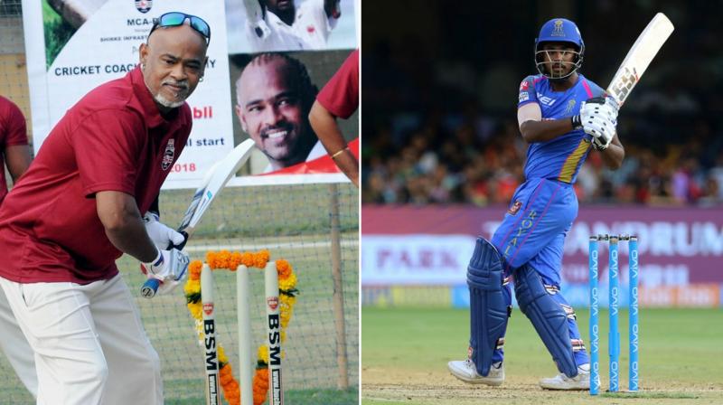 Vinod Kambli (left )has openly challenged Sanju Samson (right) to either score a hundred in the ongoing edition or to hold on to the orange cap that he currently owns. (Photo: BCCI)