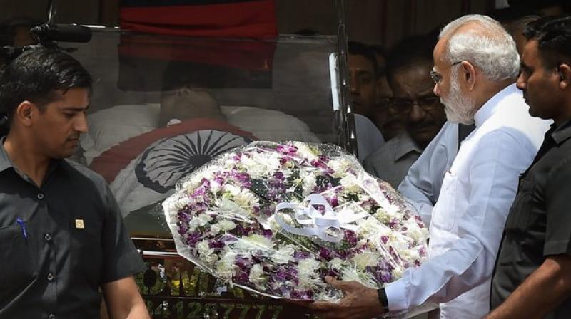 India heads for Chennai to pay tribute to M Karunanidhi