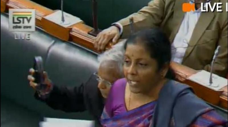 (Photo: ANI | Twitter)Sitharaman also objected to the language used by Gandhi. I honestly expected more from the Congress party, she said. (Photo: ANI | Twitter)