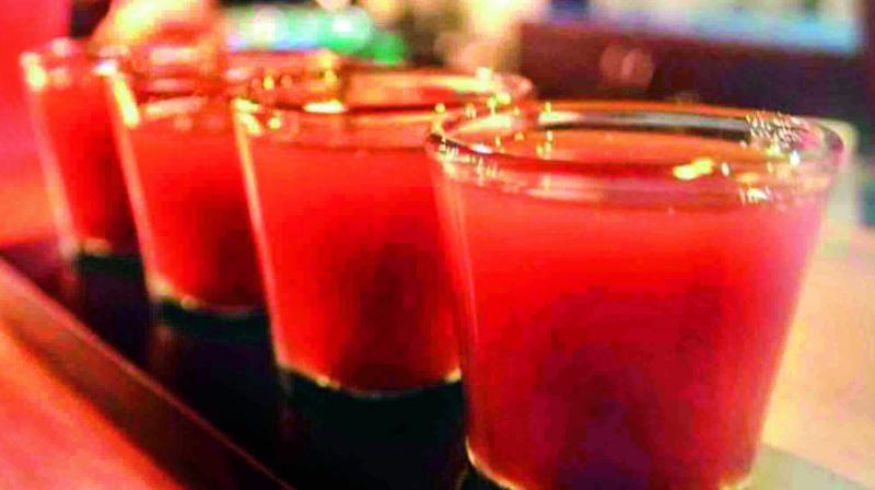 It is quite possible that you may indulge in a few shots only when youre at the bar.
