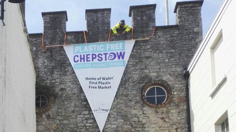 The towns achievement came after four months of preparation and campaigning by the group Plastic Free Chepstow. (Photo: Facebook Screengrab/ Plastic-Free Chepstow)