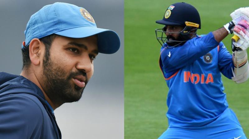 I had gone to wear pads for the Super Over. I thought theres a possibility of a Super Over. I was wearing my pads as there were chances of a Super Over if there was a four (hit on the last ball). Hence, I did not watch the last ball,  said Rohit Sharma. (Photo: PTI / AFP)