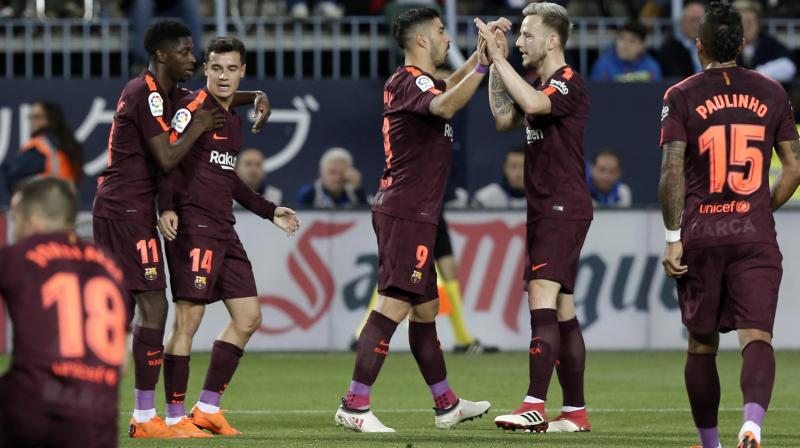 Messi missed a league game for the first time this season to attend the birth of his third son Ciro, but Barca barely needed their talisman against free-falling Malaga. (Photo: AP)