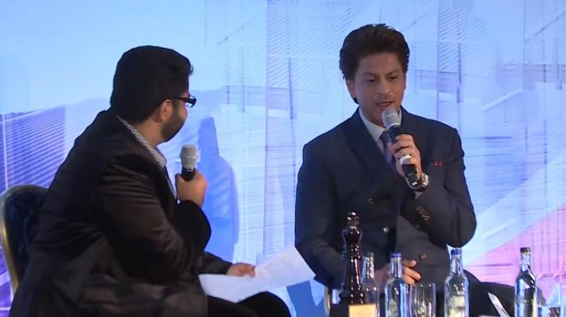 Shah Rukh Khan at India-UK Business Summit.