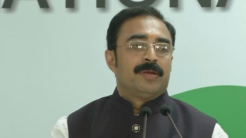 Masani, the brother of Chouhans wife Sadhana, was formally inducted into the party in the presence of Madhya Pradesh Congress chief Kamal Nath and campaign committee chief Jyotiraditya Scindia. (Photo: ANI | Twitter)