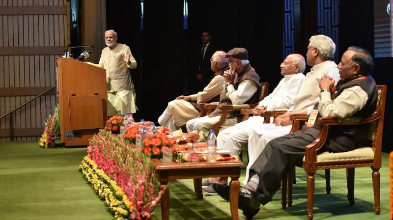 Prime Minister Narendra Modi addressing an event. (Photo: Twitter)