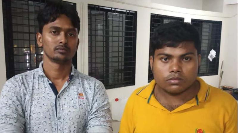 Ganesh Pramanik from West Bengal and Shariful Islam from Assam who were arrested by excise sleuths in Kochi on Friday