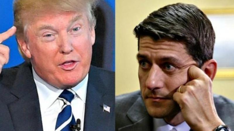 Trump and Ryan clashed throughout the campaign, with Trump taking offence when Ryan initially refused to endorse him. (Photo: AP)
