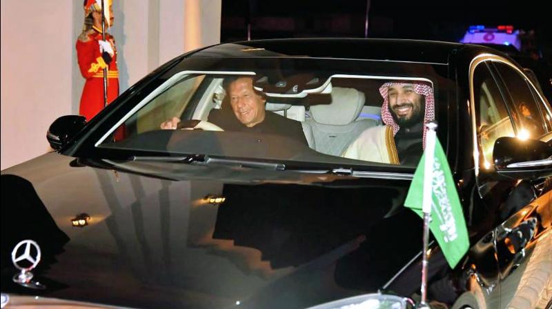 Breaking protocol, Khan personally drove the Saudi royal to the Prime Ministers House. (Photo:AP)