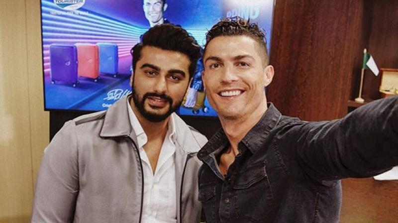 Arjun Kapoor had the opportunity to live footballers dream, when he met Cristiano Ronaldo, in Madrid, Spain, on Monday. (Photo: Instagram / Arjun Kapoor)
