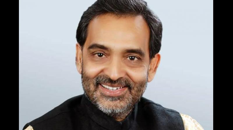 Union Minister Upendra Kushwaha said under the existing collegium system, neither the SCs/STs, the OBCs nor the poor among the upper castes are getting a chance to enter the higher judiciary on the basis of merit. (Facebook Screengrab/ Upendra Kushwaha)