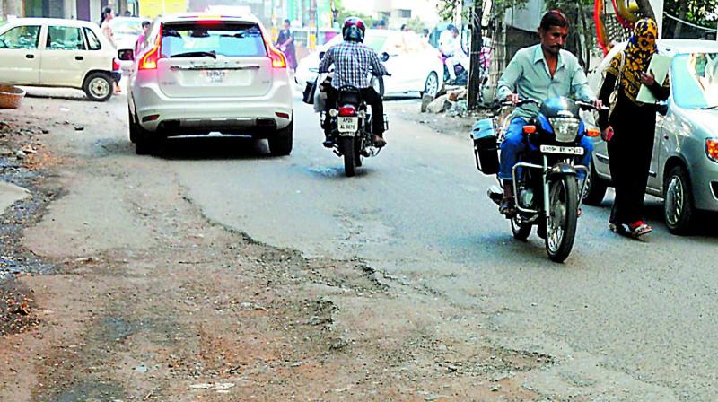 accidents  due to the bad condition of the road.