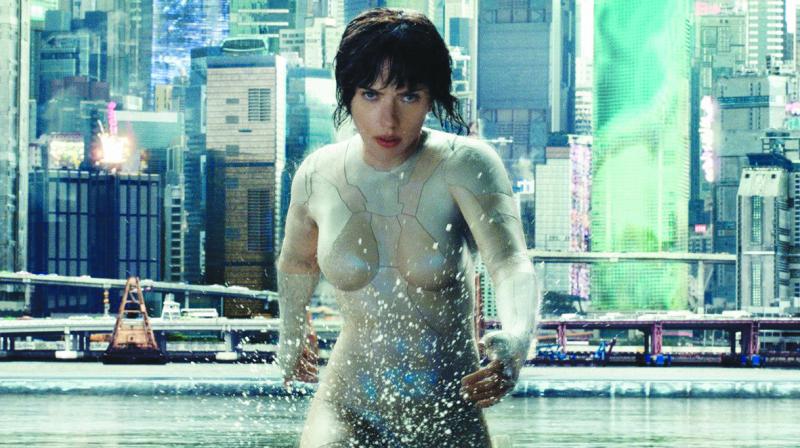 A still from the movie Ghost in the Shell
