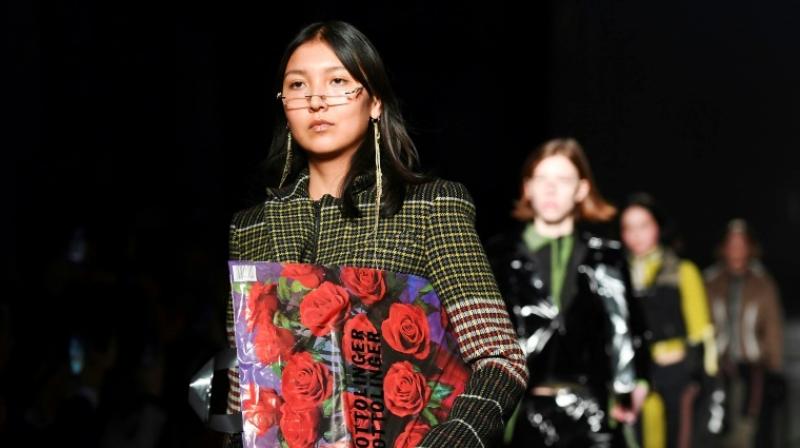 Ottolingers tartans were a millennials take on Lagerfelds Chanel classics. (Photo: AFP)