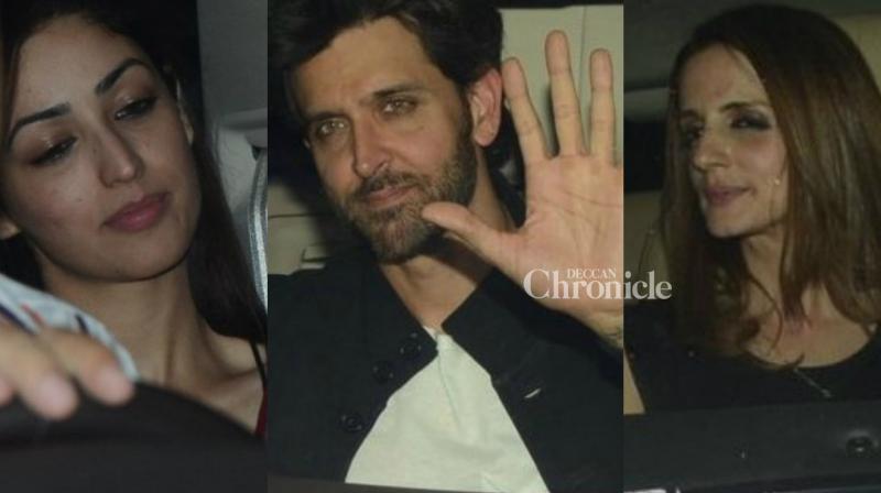 Hrithik parties with Sussanne, Yami and Kaabil team