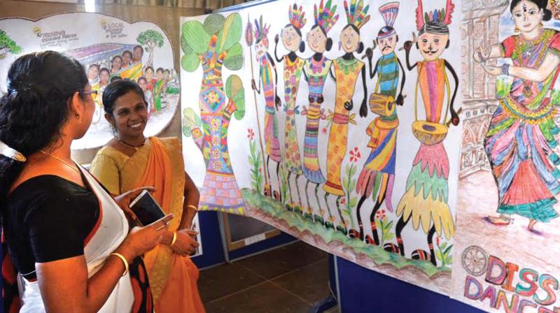 Exhibition as part of the Kudumbasree NRO mentors meet in Kanakakkunnu in progress in Thiruvananthapuram on Thursday. (Photo: DC)