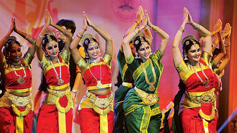Artists perform at the Pravasi Bharatiya Divas 2017 in Bengaluru on Saturday evening	  (Photo: R. Samuel)