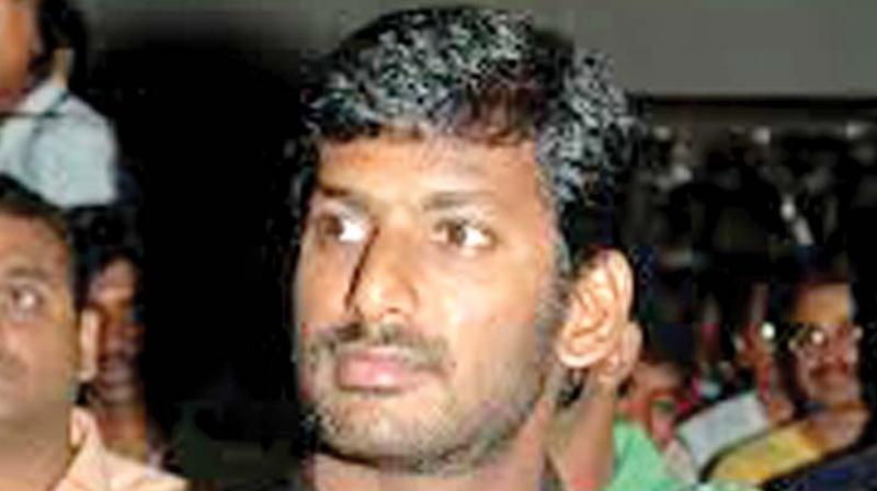 Actor Vishals auditor Sridhar appeared in income tax office on Friday for an enquiry into the tax deposited at source