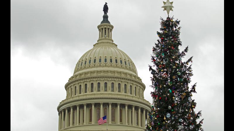 The US government will begin a Christmastime shutdown at midnight. (Photo: AP)