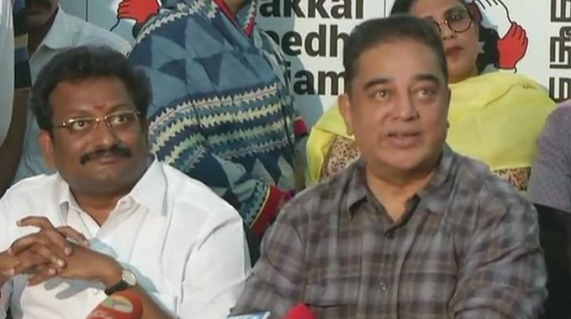 Actor-turned-politician Kamal Haasan said that it would be too early to say if his party would lead the alliance. (Photo: ANI)