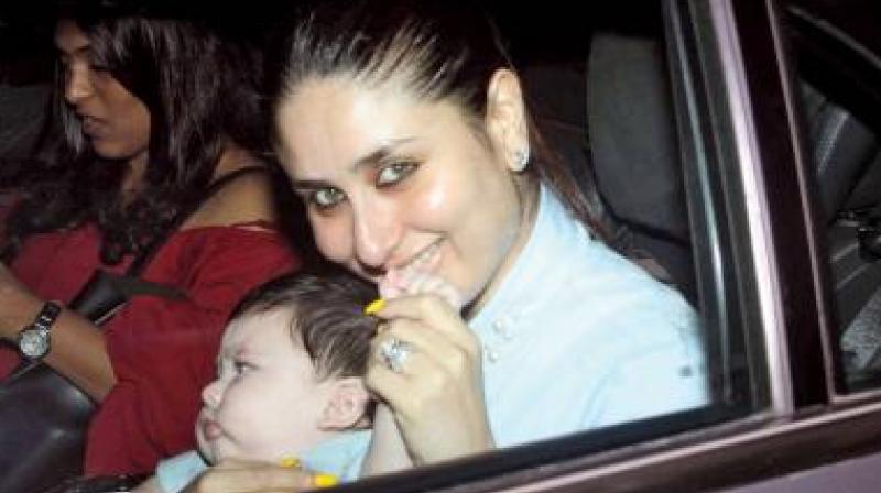 Kareena Kapoor Khan with baby Taimur Ali Khan.