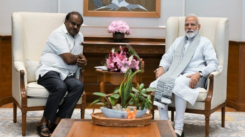 Kumaraswamy urged the Prime Minister to expedite the process to release Rs.2064.30 crore as per SDRF/ NDRF norms for drought relief and mitigation.