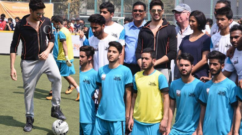 Sidharth Malhotra gets sporty as he supports slum soccer tournament