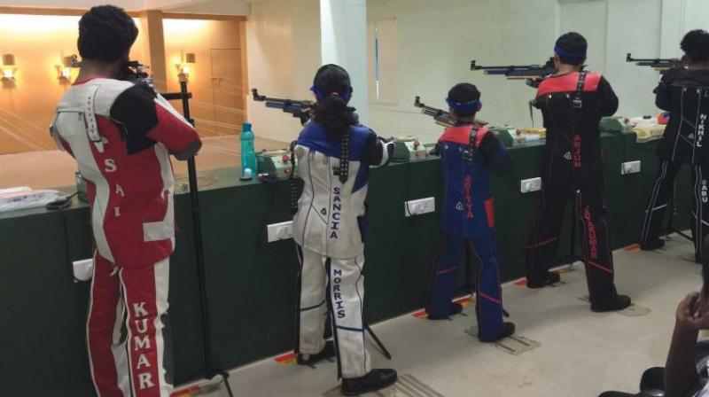Indian shooters Zoravar Singh Sandhu and Neeraj Kumar couldnt capitalise on home advantage, failing to reach the podium in the mens trap and 25 metre rapid fire pistol finals. (Representational image)