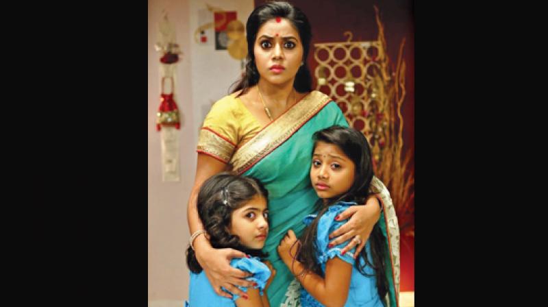 She portrayed a mother of two in a Telugu horror thriller film Rakshasi and won appreciation for her emotional character.