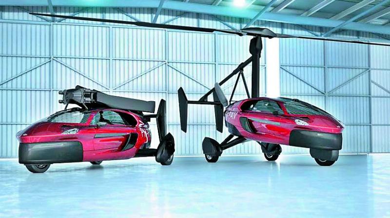 The owner will need both a driving licence and a pilots licence for the three-wheeled gyrocopter-type vehicle.