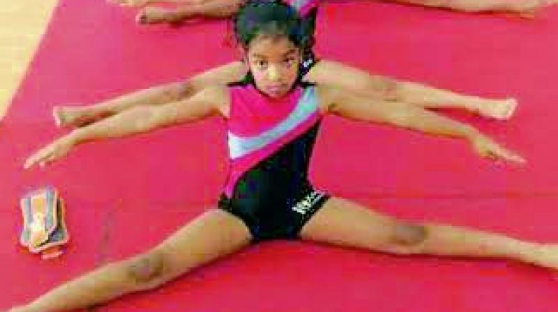 Little gymnasts at the academy