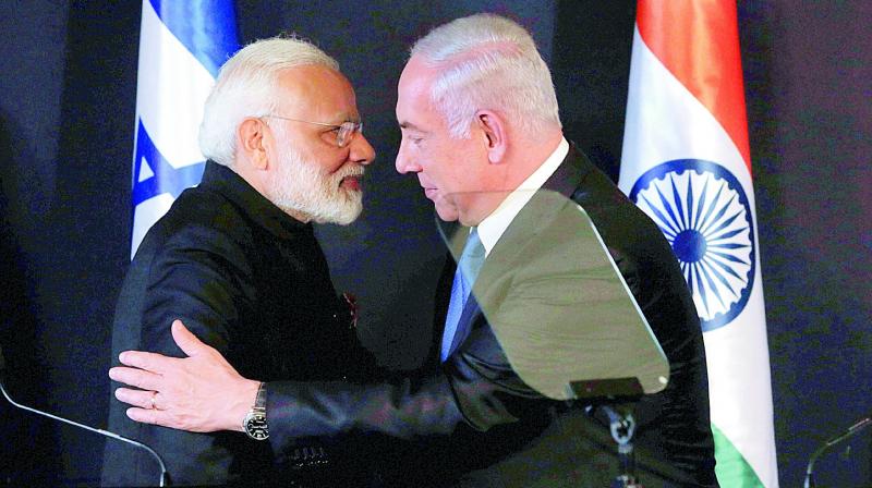 Narendra Modi and Benjamin Netanyahu