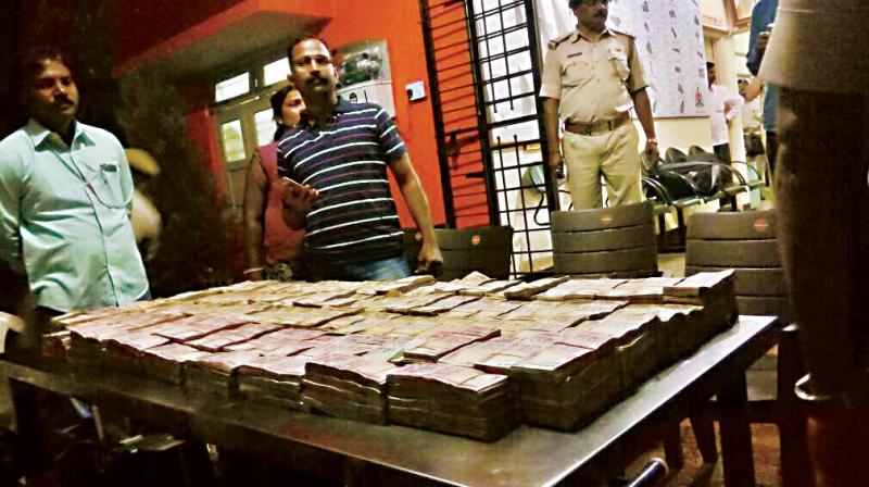 Scrapped notes worth Rs 3 crore that was seized by the police (Photo:  DC)