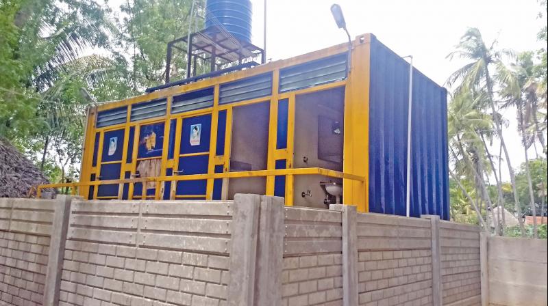 A community toilet at Manjakkudi is the saviour to those with no toilet facilities (Photo: DC)