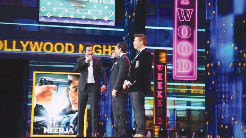 Karan Johar, Varun Dhawan and Saif Ali Khan may seem like an unlikely trio to make headlines