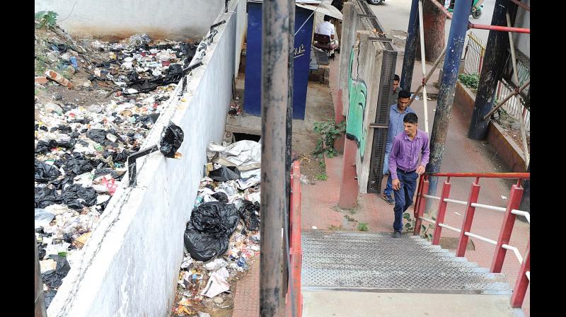 Bengaluru: Enter this skywalk at your own risk, there are wires around!