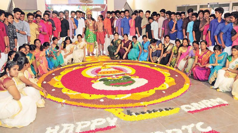 Kovaiites make special Pookalams and dance around it celebrating Onam (Photo: DC)