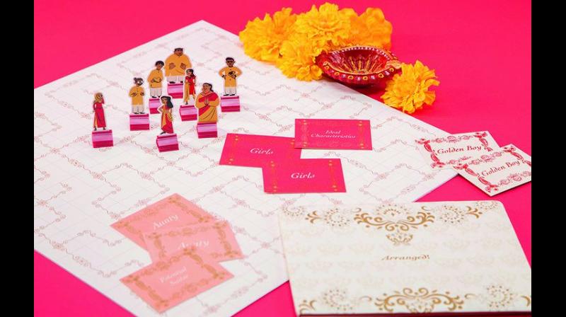In the four-player board game the participants take on the roles of aunties and young girls. It has about 100 cards