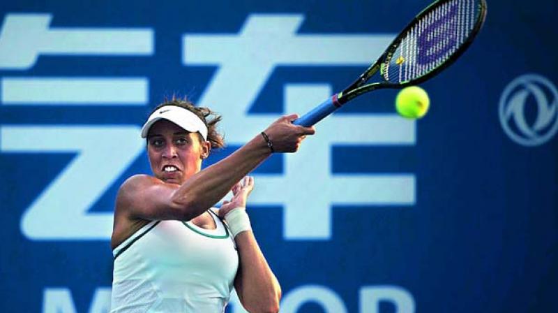 Sloane Stephens celebrates beating Venus Williams in their US Open womens singles semifinal at the USTA Billie Jean King National Tennis Center in New York on Friday. Stephens won 6-1, 0-6, 7-5 to set up the final with fellow American Madison Keys (Representational Image)