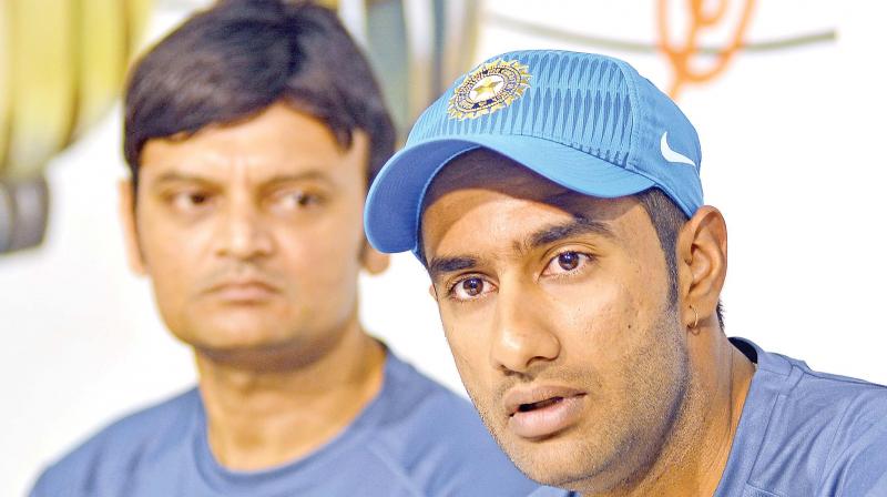 Captain of the Board Presidents XI Gurkeerat Singh Mann (right) and coach Hemang Badani (Photo: DC)