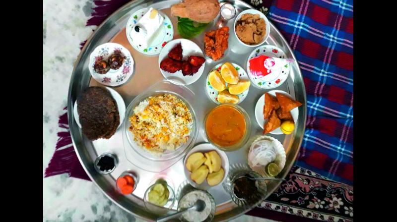 The thaal prepared by Dawoodi Bohras to celebrate the first day of the new year.