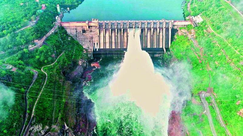 A file picture of the Srisailam Dam.