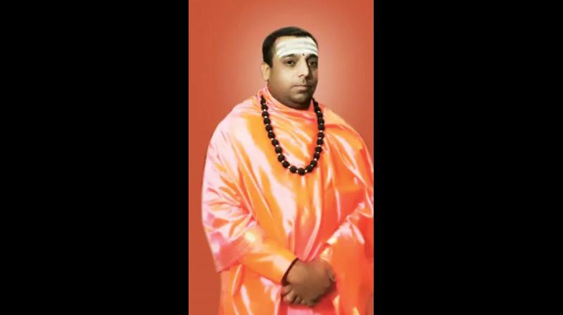 Dayananda Swami, son of Maddevanapura Math seer Parvatharaja Shivacharya Swami, is the one who was seen in the video.