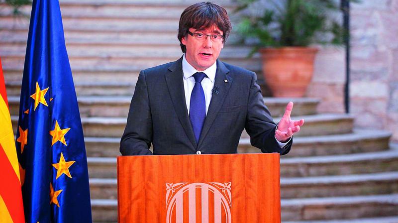 Catalonias secessionist leader Carles Puigdemont
