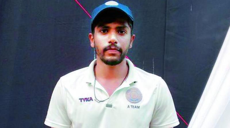 Hyderabad allrounder T. Ravi Teja took 5 for 49 and scored 70 runs in his Ranji Trophy debut match against Railways being played in New Delhi.